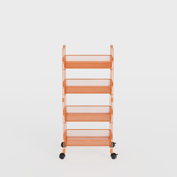 TOOLF 3-Tier Storage Rolling Cart, Kitchen Utility