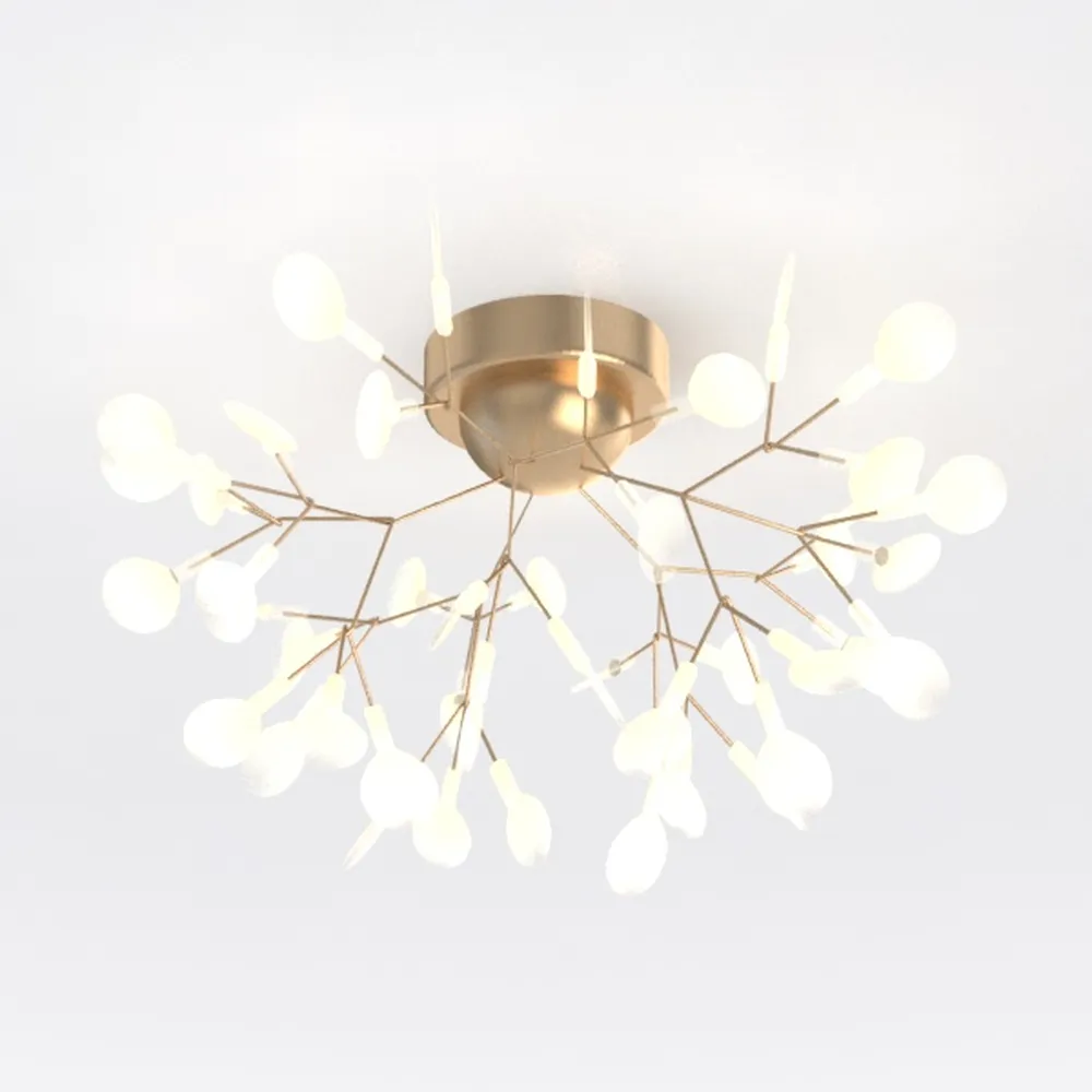 Dia 28 Inch, Modern Glass Chandeliers for Bedroom,