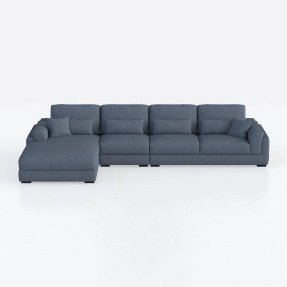 Lexicon U Shape Sectional Couch with Ottoman and