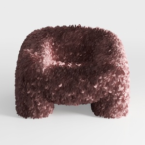 Teddy Boucle Swivel Accent Round Barrel Chair Upho