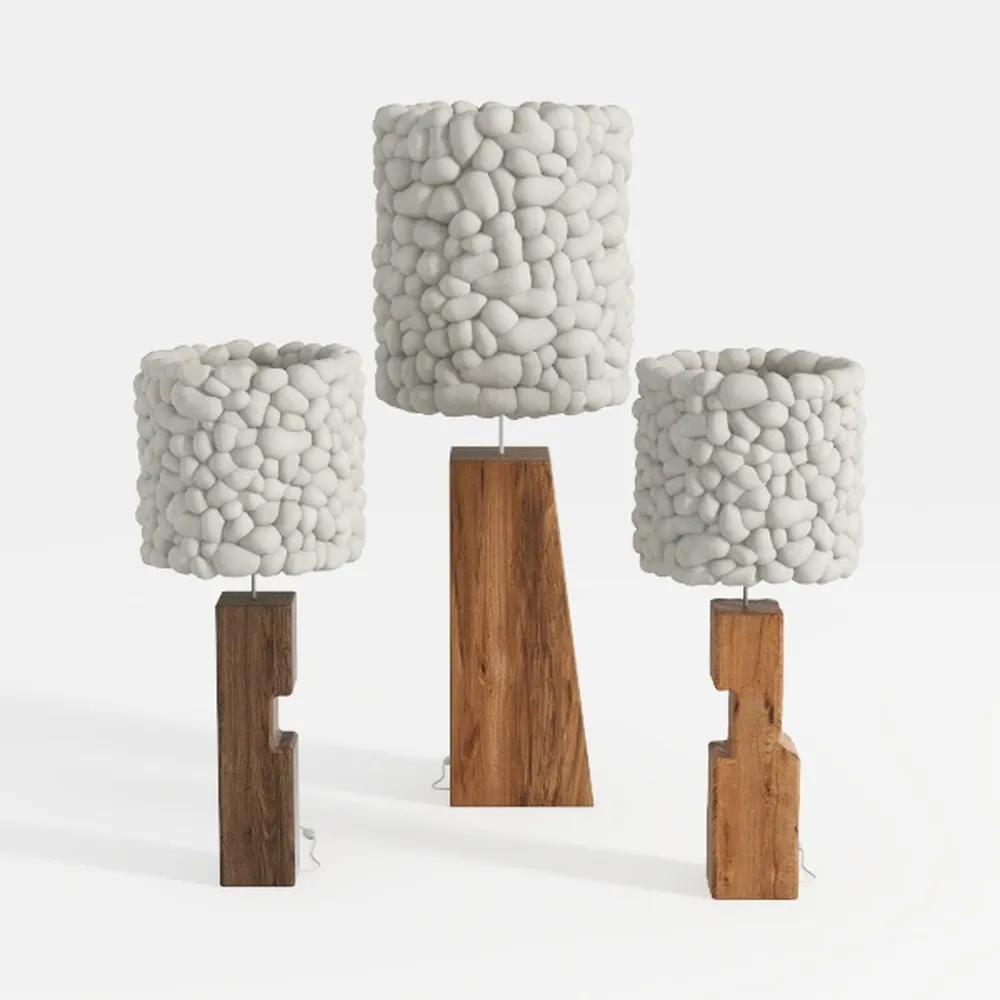 Rattan & Fabric Desk Lamp – 9” Table Lamp with E26