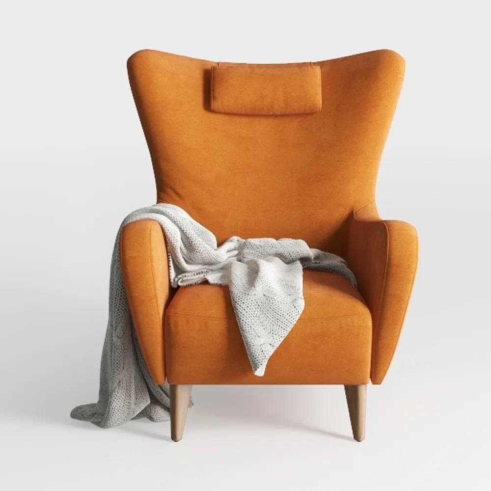 Accent Chairs with Solid Wood Frame,Upholstered Co