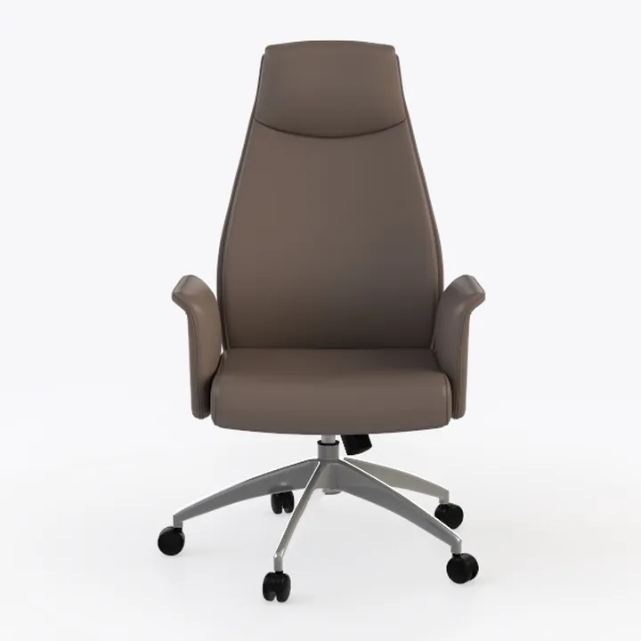 Modern Leather High Back Executive Office Chair 3D Model