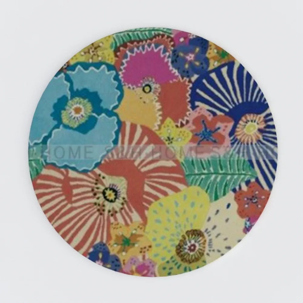 Lahome Moroccan Trellis Washable Round Rugs, Non