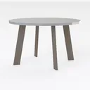 Outdoor Round Coffee Table, Adirondack Patio Right 45 Degree View