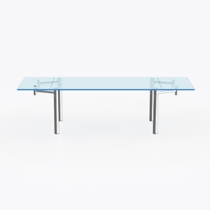 Modern Glass Metal Dining Table 3D Model