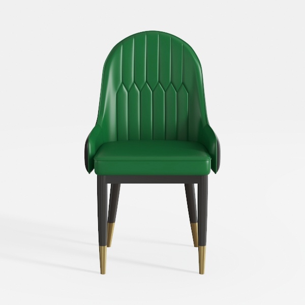 LEIYTFE Accent Chair High Chair Leather Dining