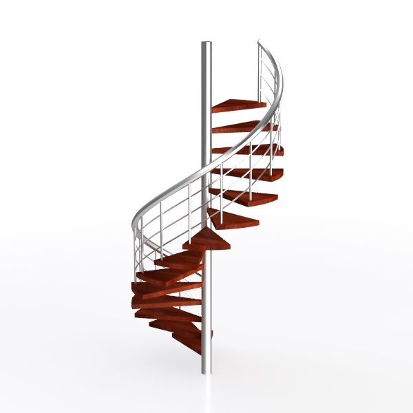 Left Spiral Stairs 66 Cherry