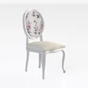 ACEDÉCOR Dining Chairs,Modern White Leather Right 45 Degree View