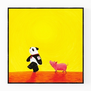 painting-iLove Panda
