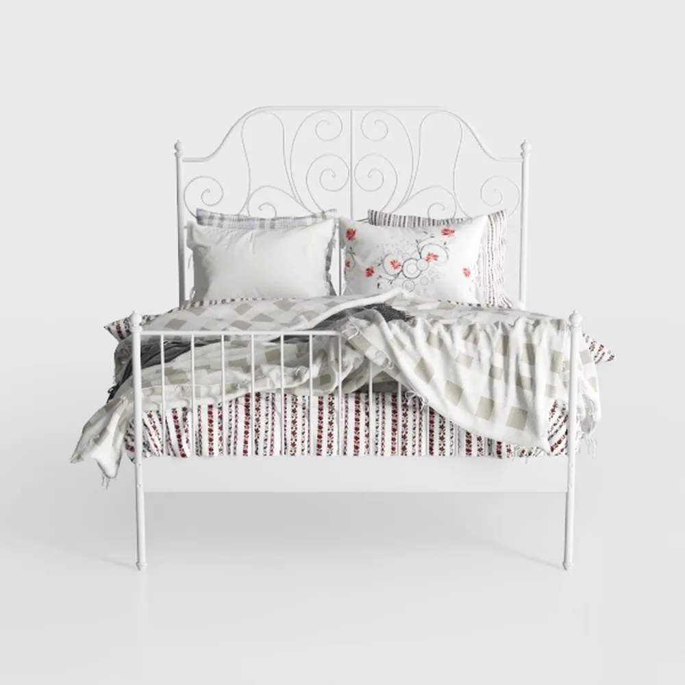 Inspire Q Queen Size Farmhouse Casted Knot Metal B