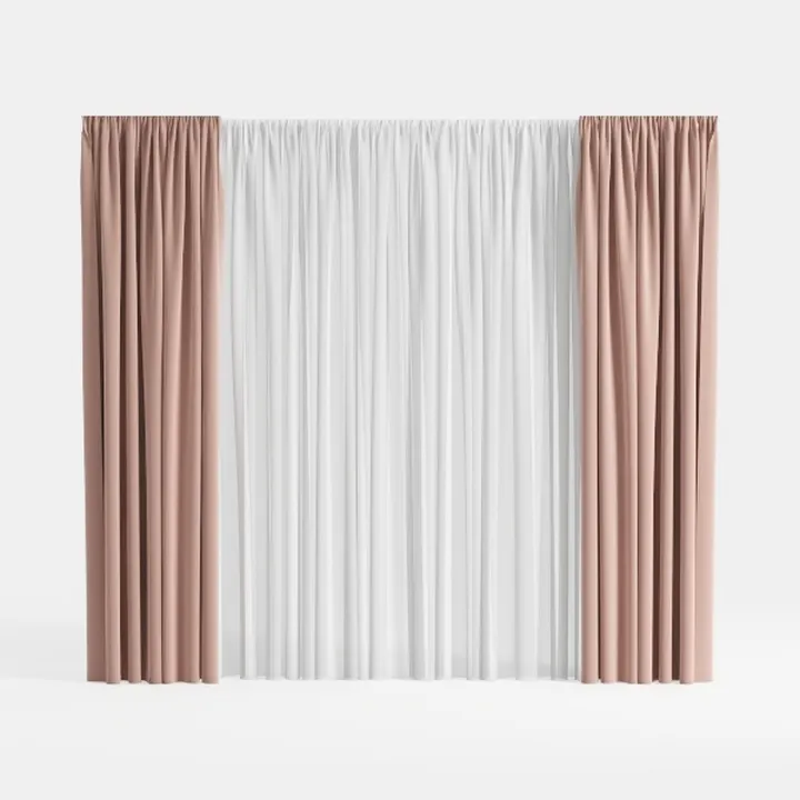 sheer curtains-Powdered Pastels