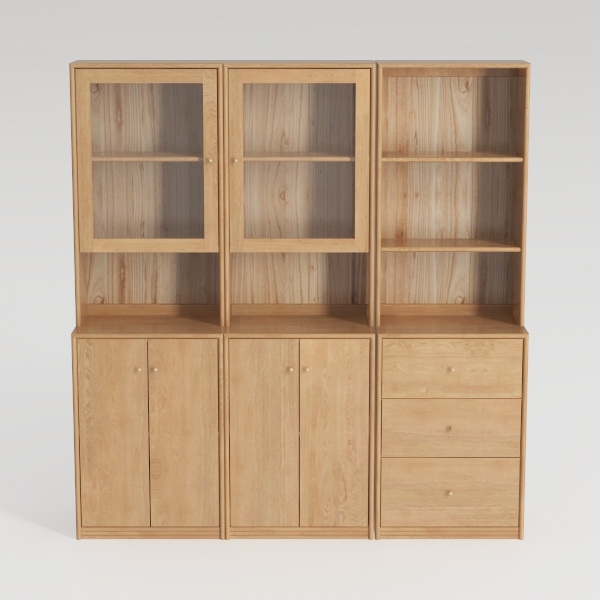 VOWNER Vertical File Cabinet, 3-Tier Modern