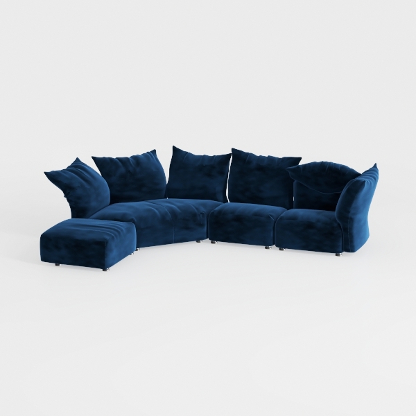 Sunset Trading Contemporary Puff Collection 3PC