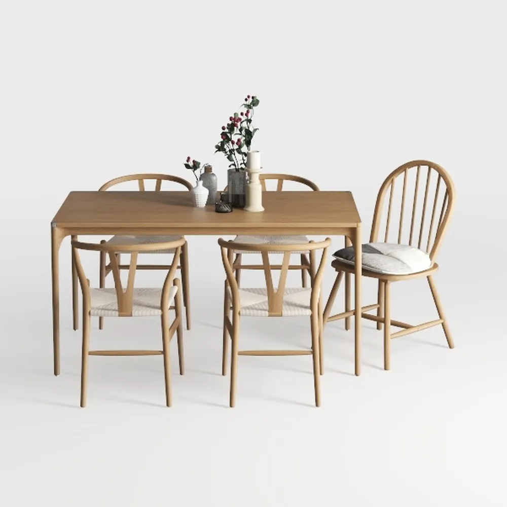 TYBOATLE Dining Chairs Set of 4 Rattan Kitchen