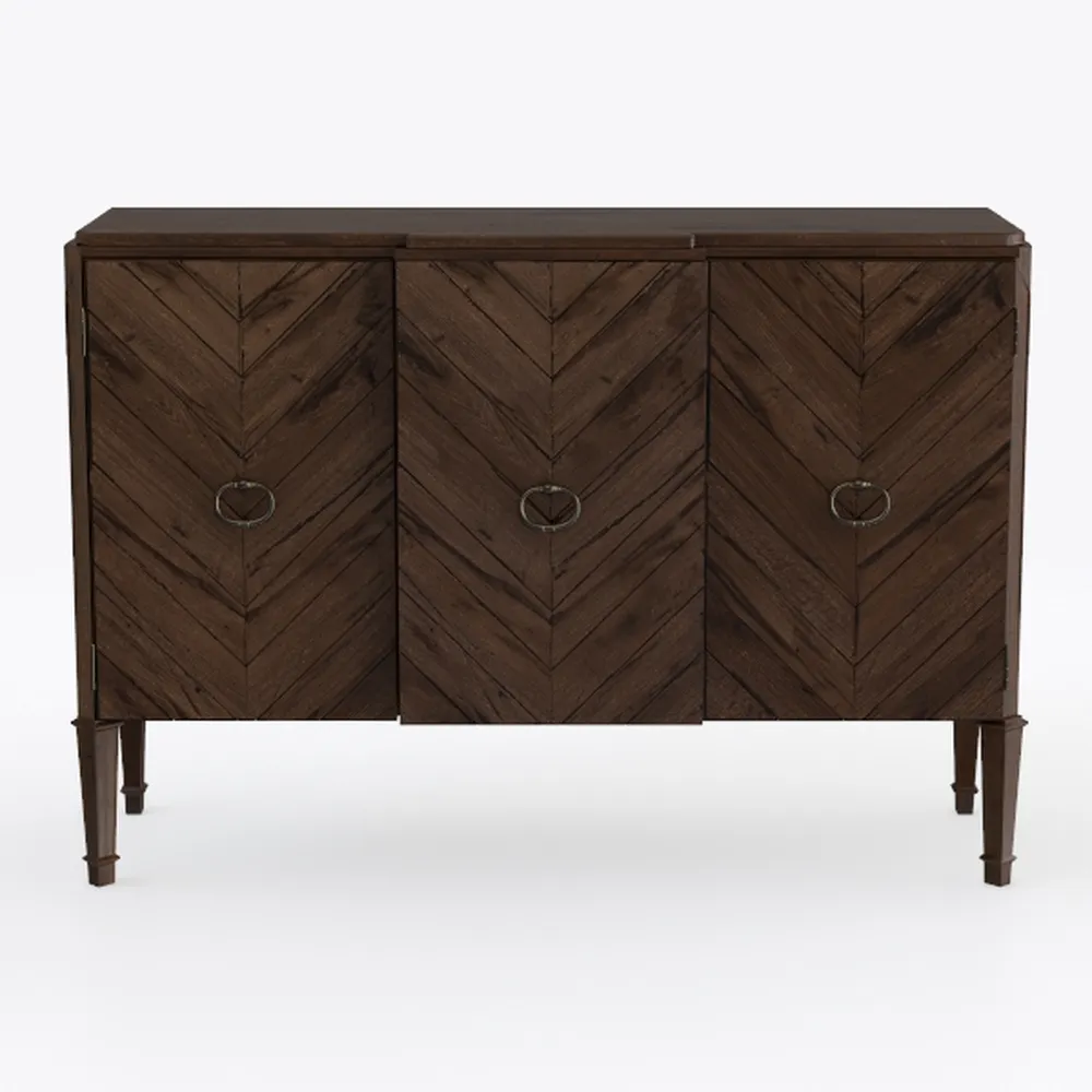 60.5'' Buffet Cabinet with Storage, Farmhouse Flut