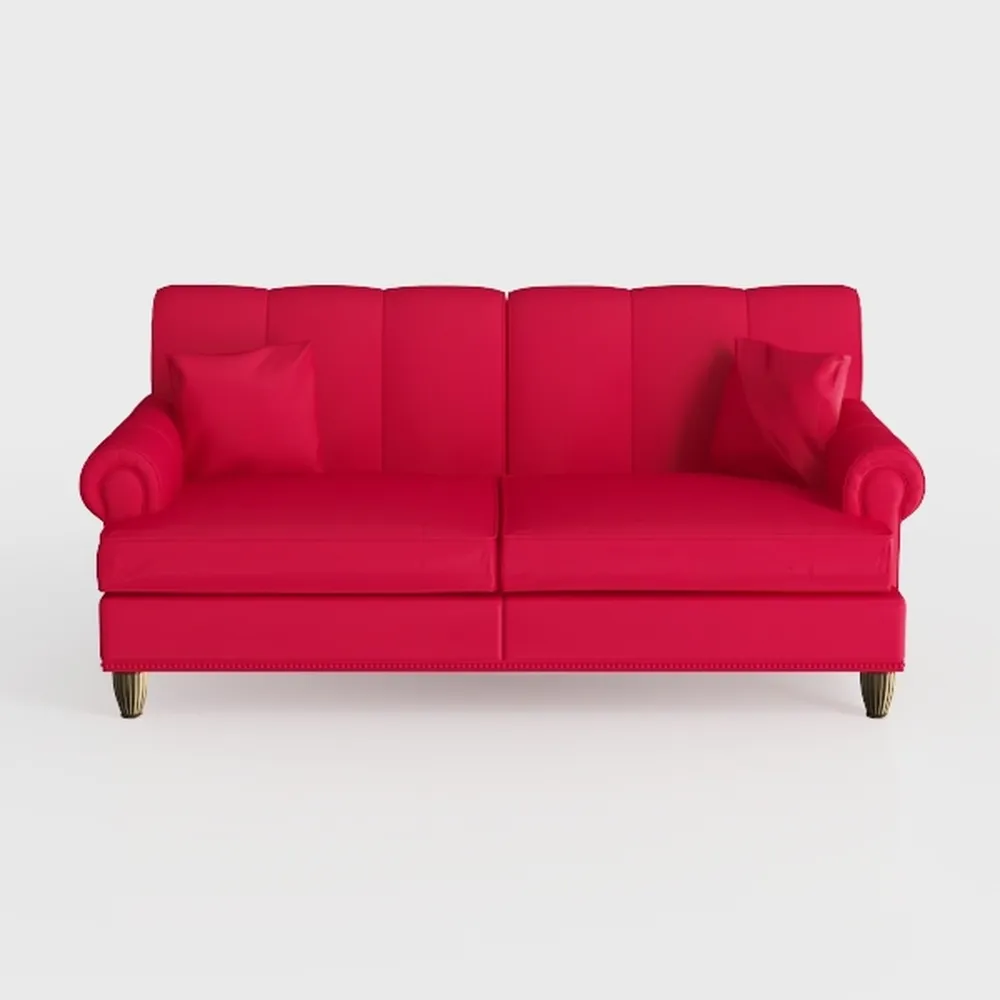 Upholstered Chaise Lounge with Right Armrest