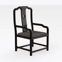 Office Furniture Chinese Retro Solid Wood Book Cha Right 45 Degree View