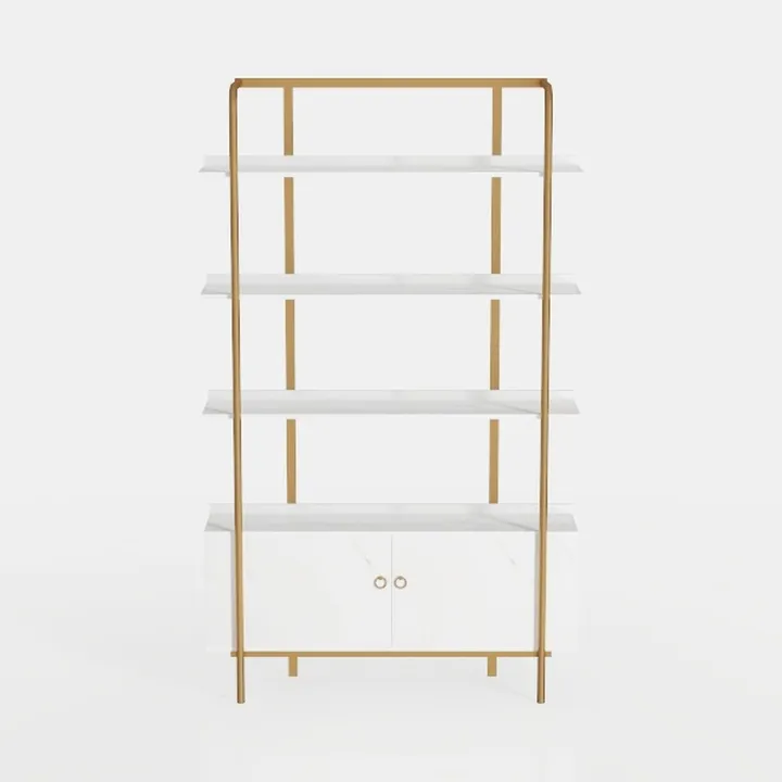 73.6" Tall Bookshelf with 3 Drawers and 16 Storage