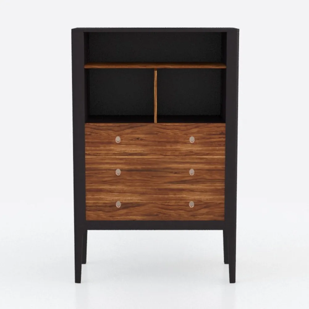 Nightstand with Charging Station, Bedside Table