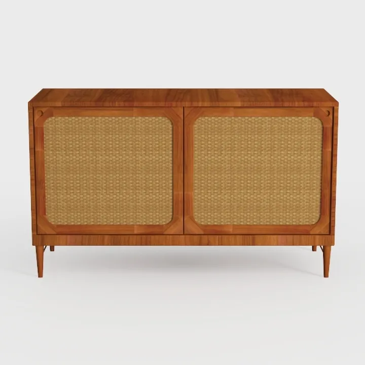 Bme Nancy Accent Cabinet, Elegant Curved Entryway 