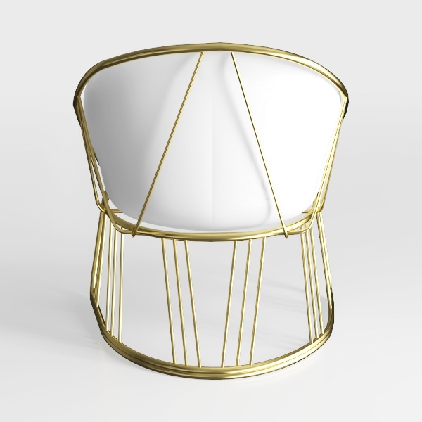 Milliard Circle Velvet Accent Chair for Living Roo