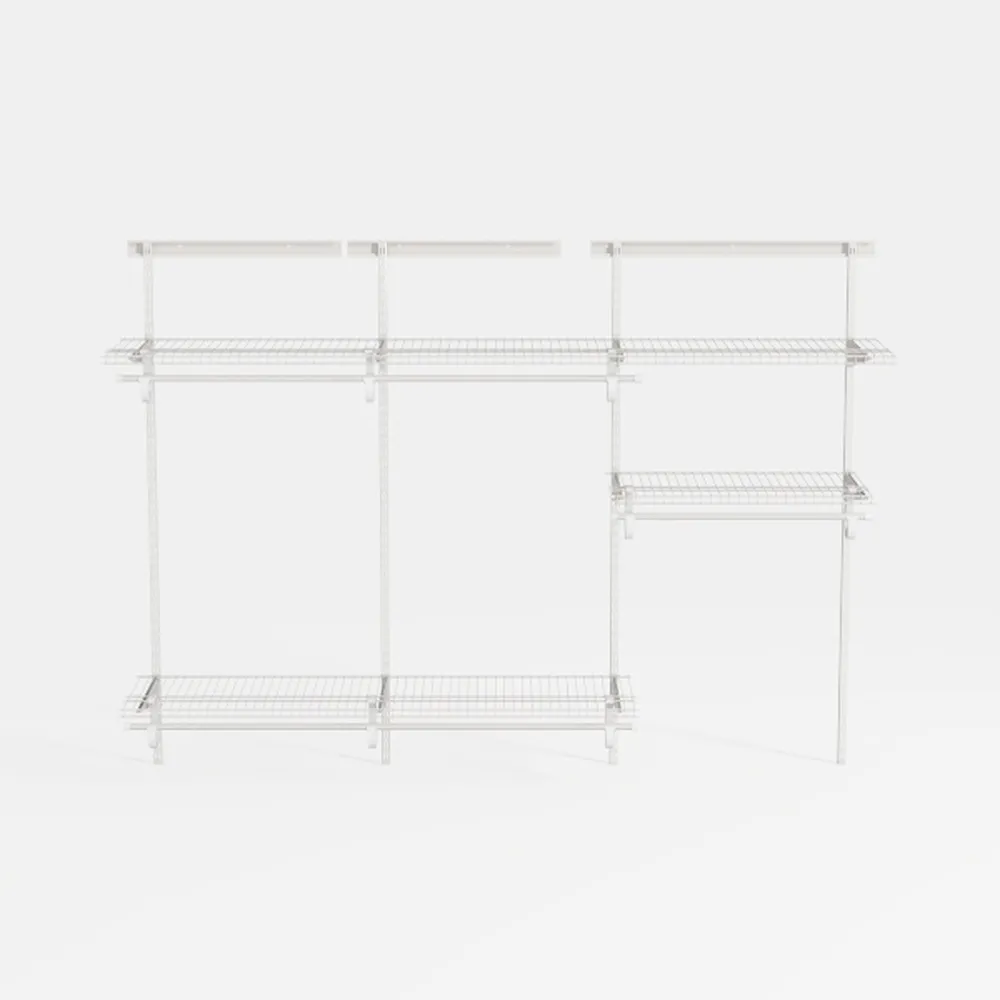 DEANIC 3 Tier Foldable Storage Shelves with Wheels