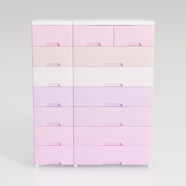 DICTAC Tall Dresser for Bedroom with 7 Drawers,