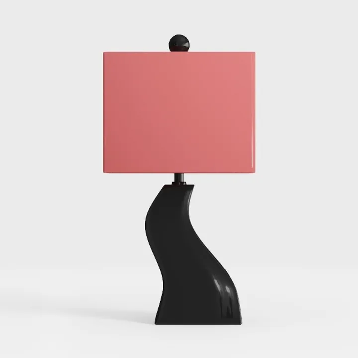 Touch Bedside Table Lamp - Pink Small Lamp for Bed