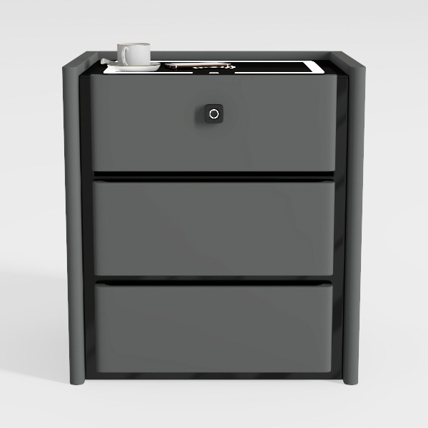 20 Inch Deep Metal 3 Drawer Box-File with Full