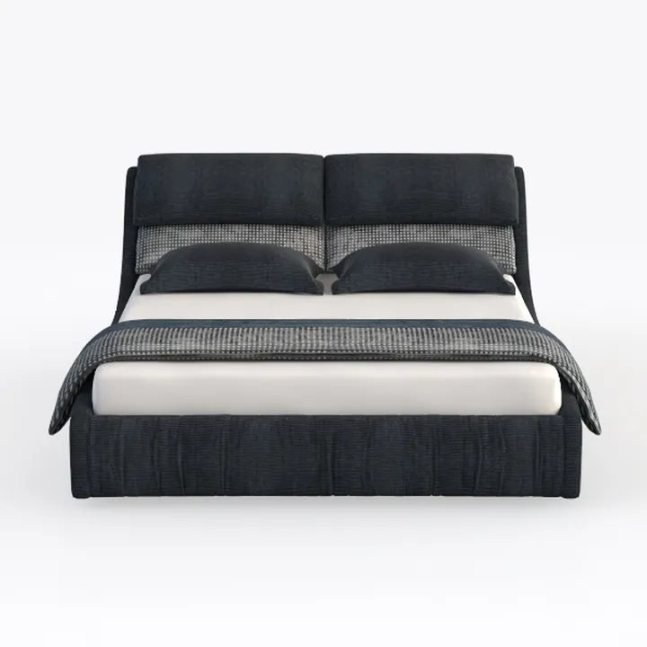 Atlin Designs Upholstered Queen Tufted Panel Bed i