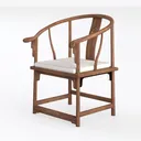 Walker Edison Delray Classic Acacia Wood X Back Left 45 Degree View