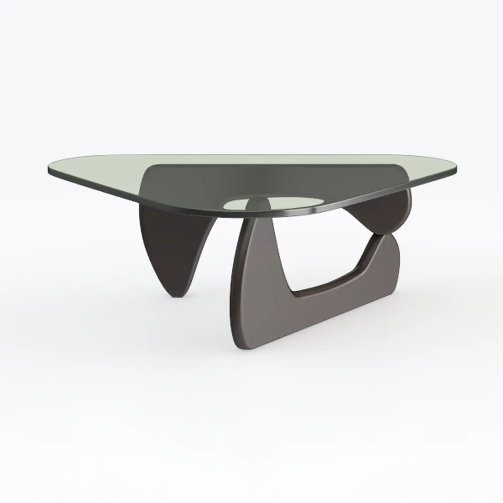 Triangle Glass Coffee Table Modern Noguchi Coffee