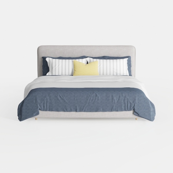 Hawthorne Collections King Platform Bed in Light B