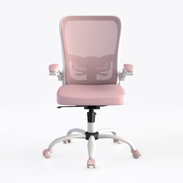 Home Office Chair, Modern Upholstered Mid-Back PU