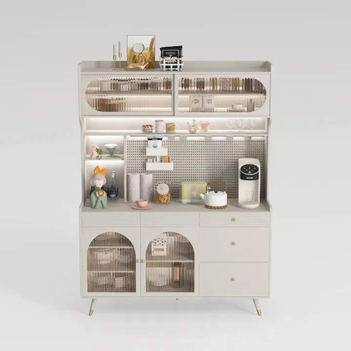 Metal Kitchen Pantry Storage Cabinet, Acrylic