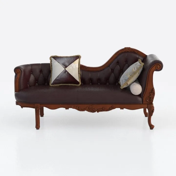 Benjara Sena Loveseat, Faux Leather, Rolled Arms, 