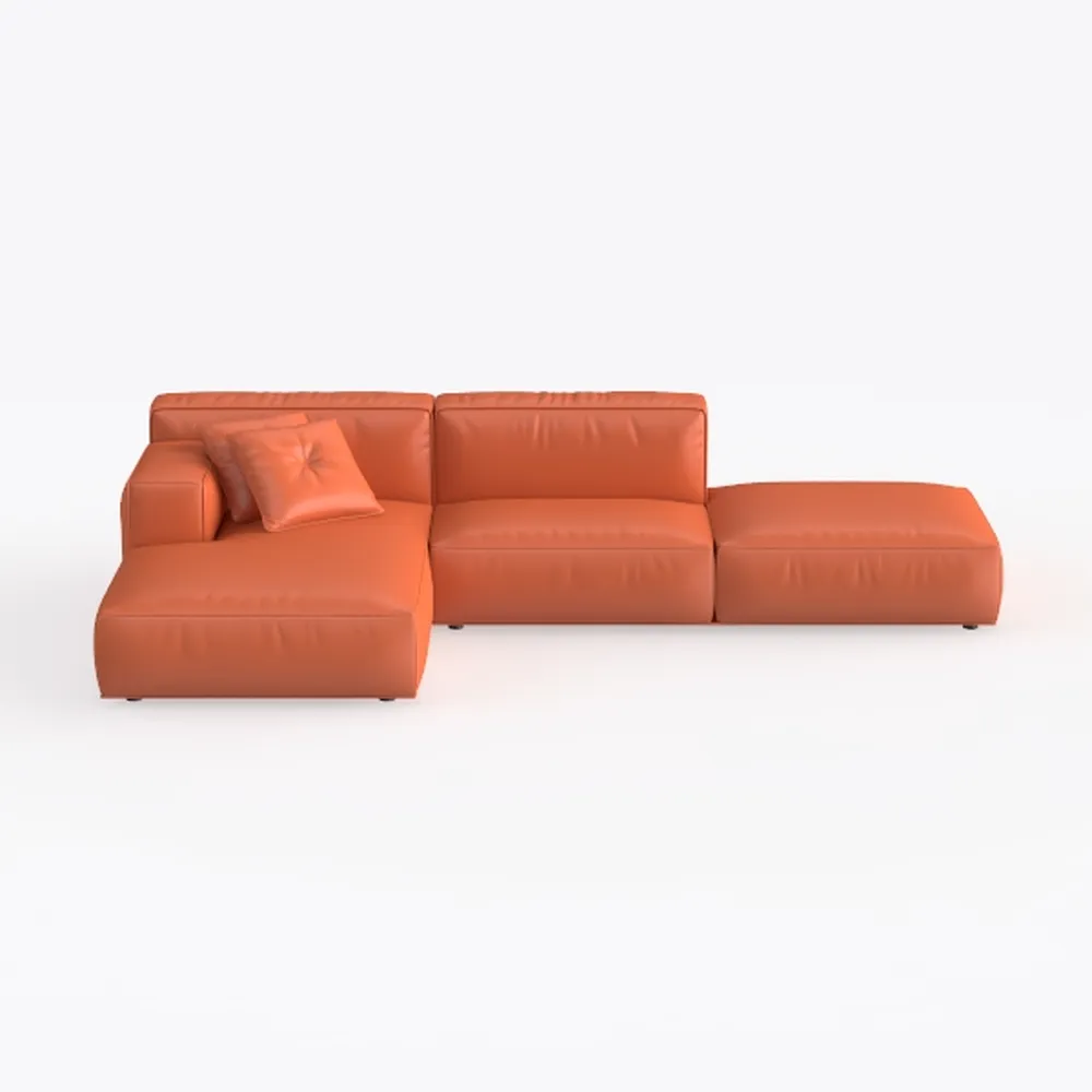 U-Shape Modular Sectional Sofa, Convertible Couch