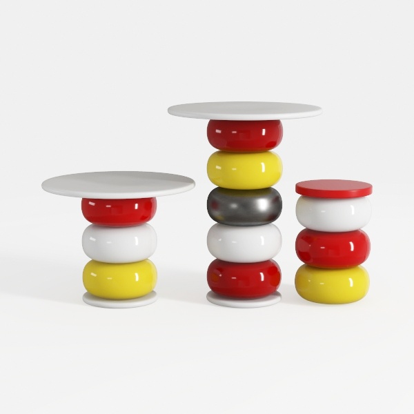 side table-Rainbow of Colors