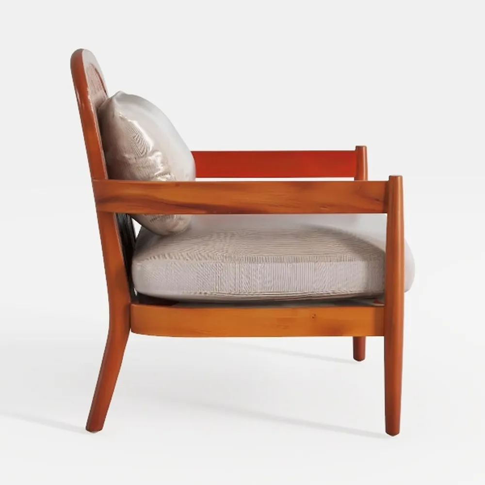 [Set of 2]  26.6" Mid-Century Modern Accent Chair 