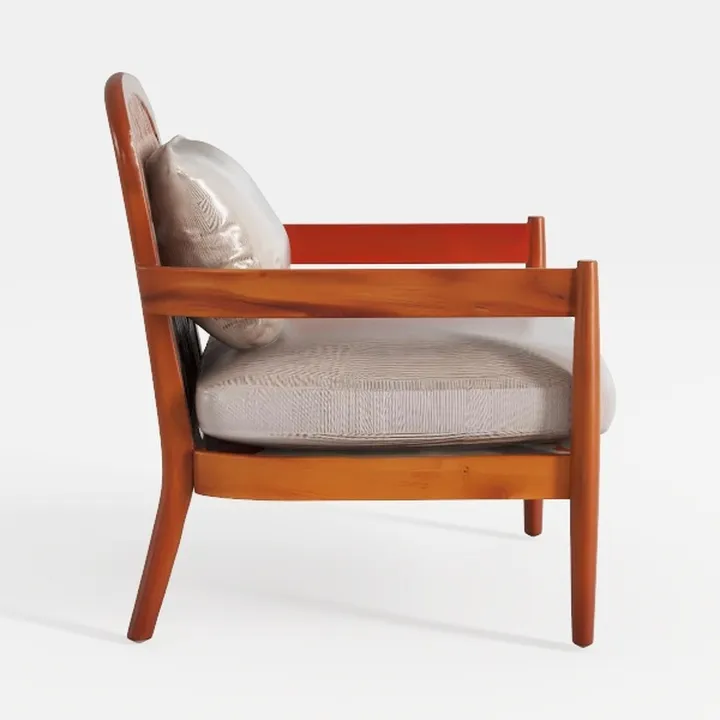 [Set of 2]  26.6" Mid-Century Modern Accent Chair 