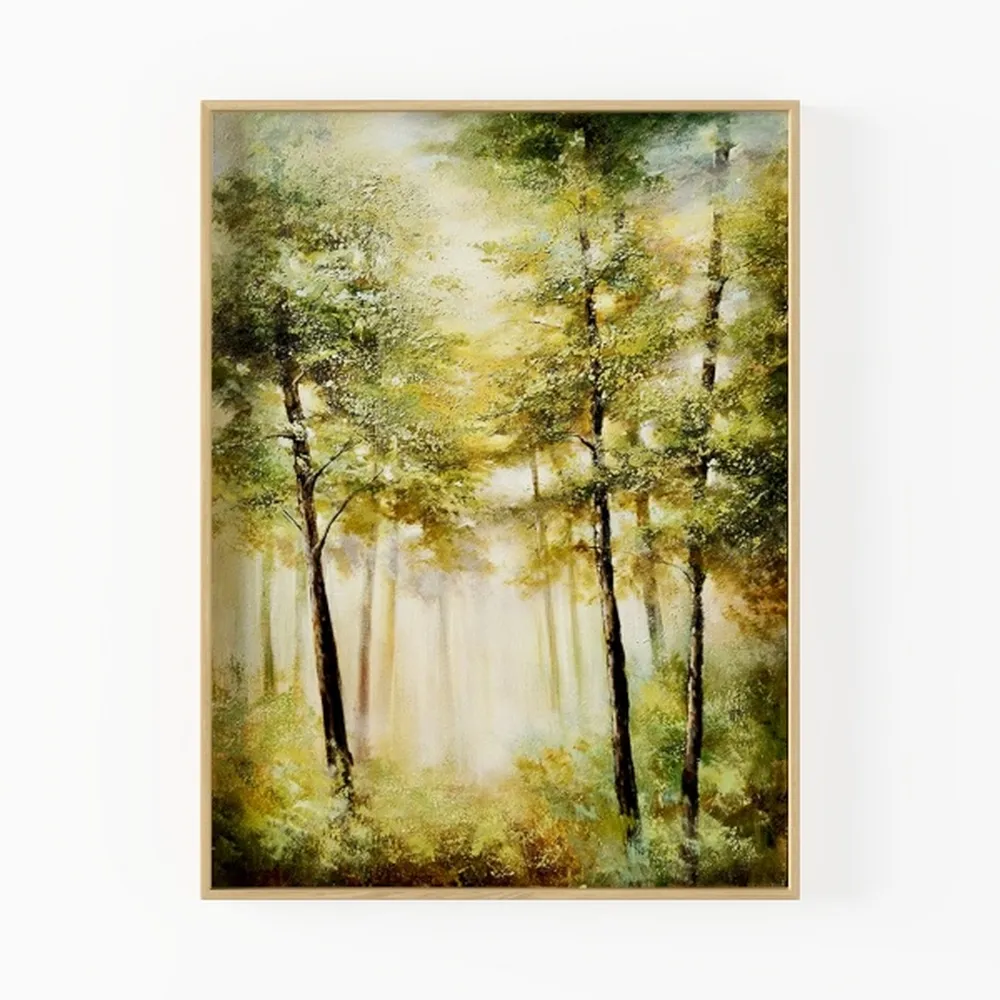 Gold Abstract Wall Art Decor - Framed Texture