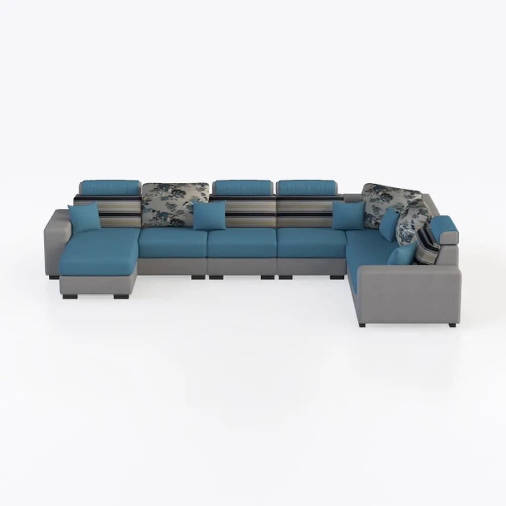 GoDoco Oversized L-Shaped Sectional Sofa with Chai