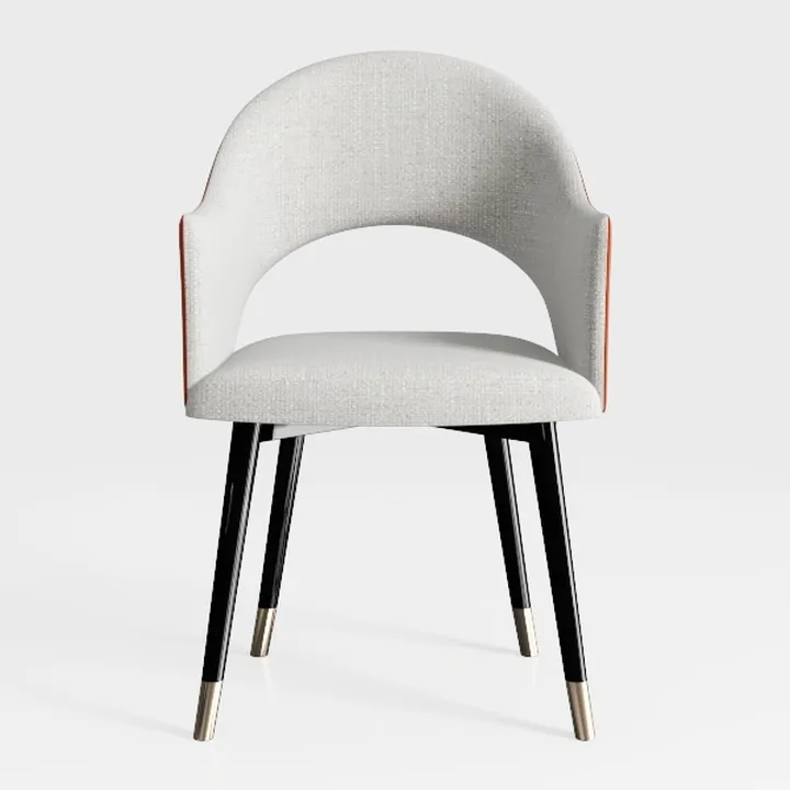 Kidol & Shellder Beige Dining Chairs Set of 2 Mid