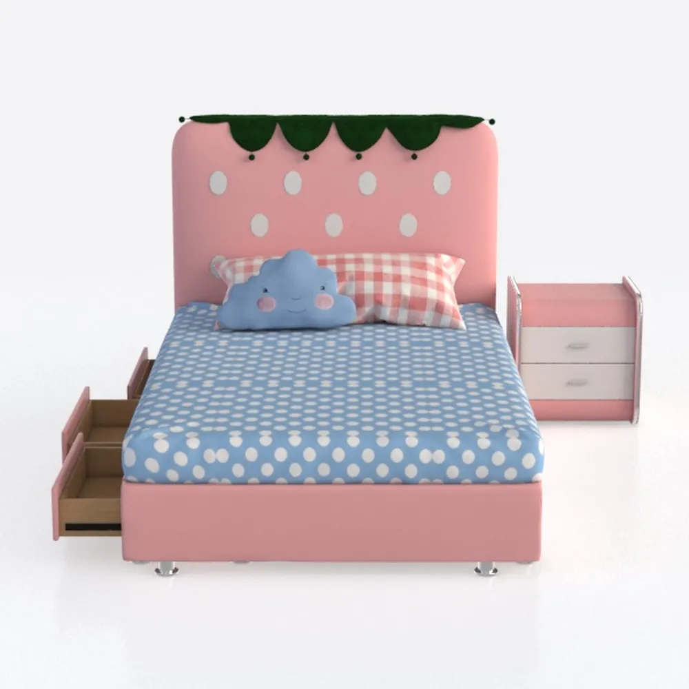 CIGEGE Upholstered Tufted Sofa Bed, Double Bed Woo