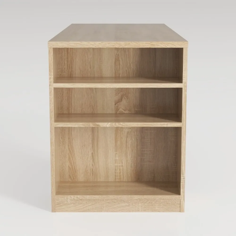Casaphoria 36"x31"x16" Wood Open Bookshelf
