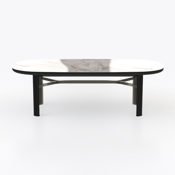 Steve Silver Kinsley Desk with White Marble Veneer