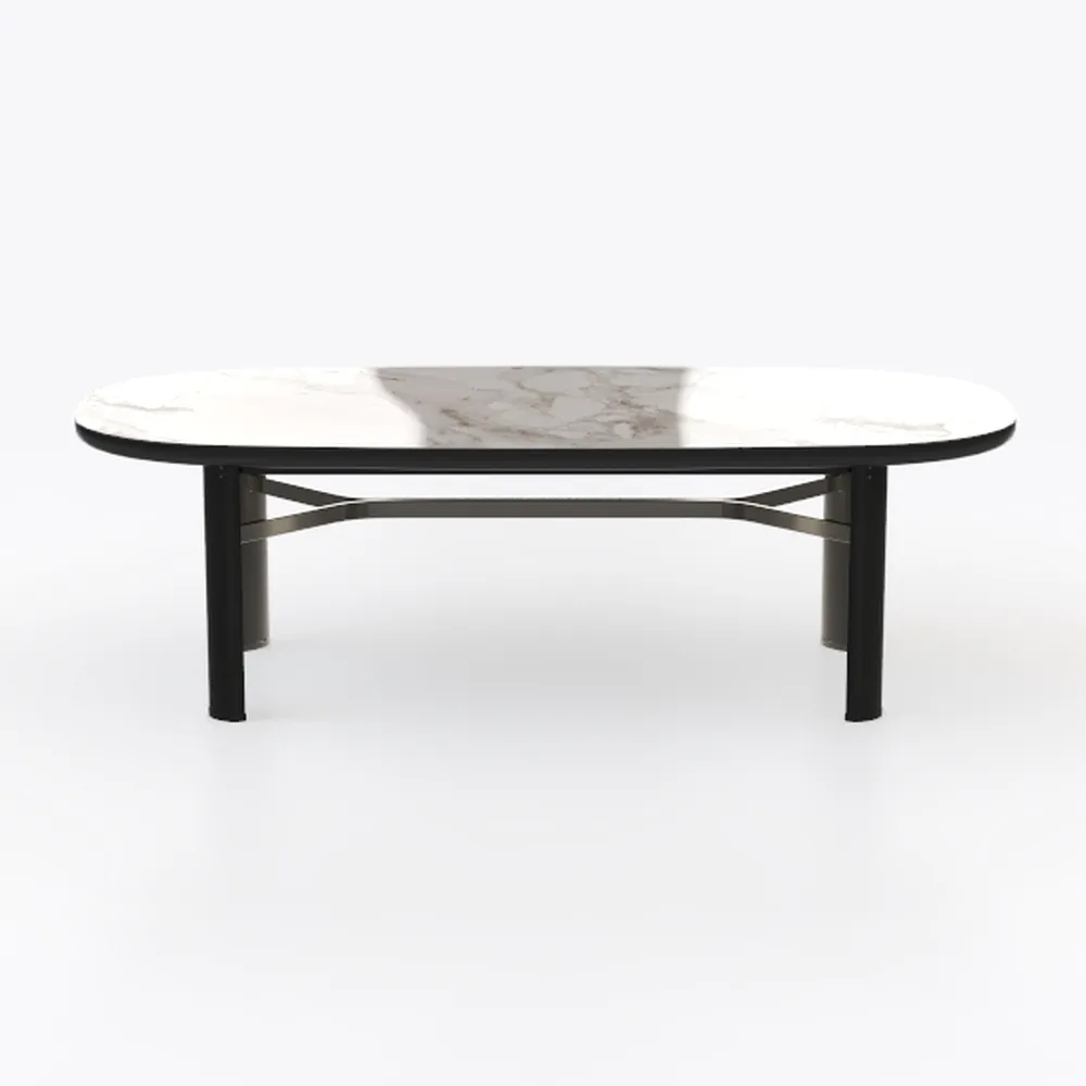 Steve Silver Kinsley Desk with White Marble Veneer