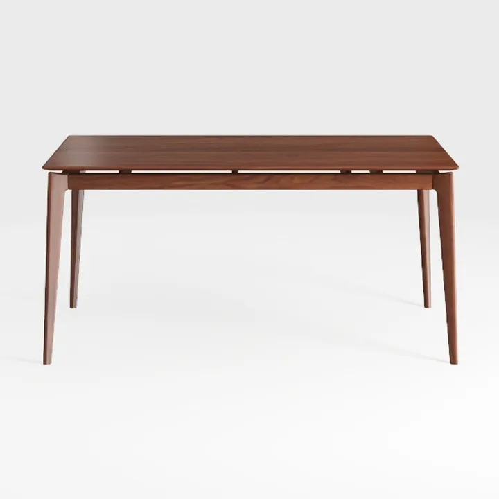 Minimalist Walnut Solid Wood Dining Table 3D Model