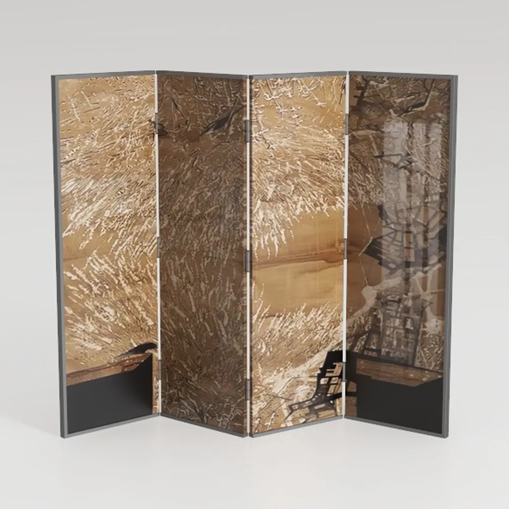 Juvale 4 Pack Bamboo Scrolls Chinese Paintings